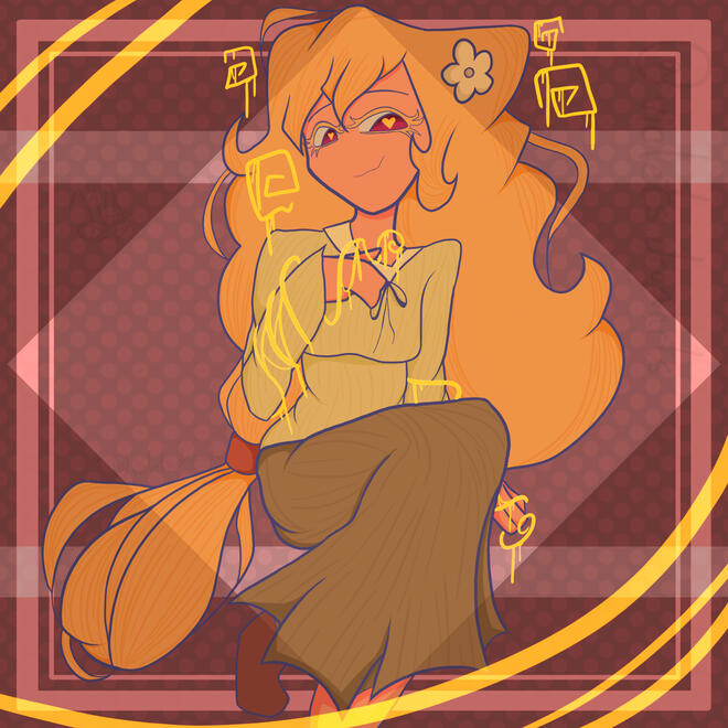 Full-Body Character, Main Art Style, Shaded, Simple BG